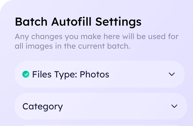 Batch Autofill Settings
